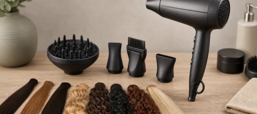 Foehn Anwendungen fuer verschiedene Haartypen: Tutorials fuer individuelle Styling-Loesungen